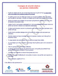 AFFICHE – Consignes de sécurité relatives aux piscines résidentielles