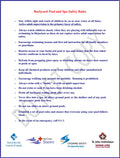 SIGN - Backyard Pool & Spa Safety Rules